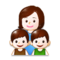 Family: Woman, Boy, Boy emoji on Samsung